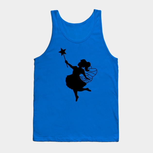 Magic Fairy Girl of Imagination Silhouette Tank Top by Art by Deborah Camp